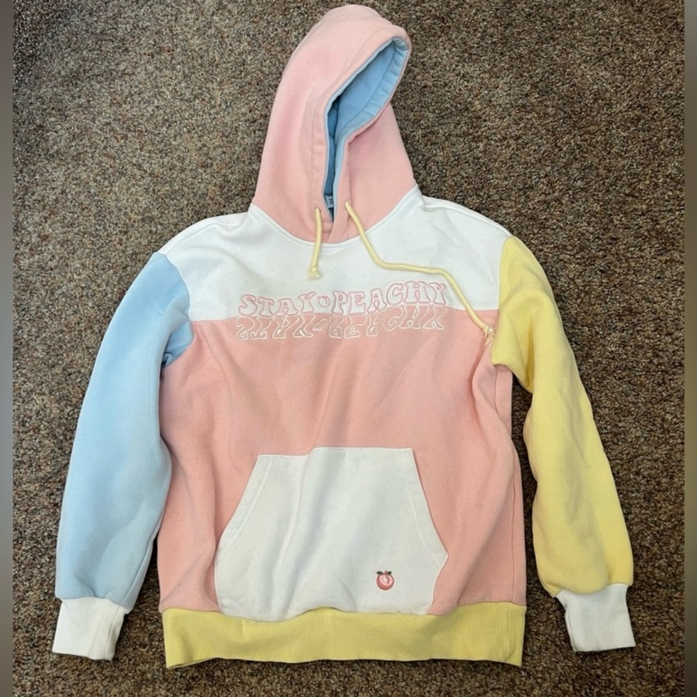 Meganplays Girls Large - Colorblock Hoodie Sweatshirt - Limited Edition